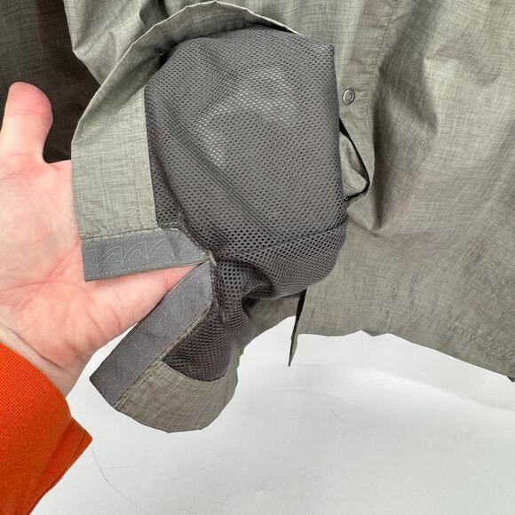 Mountain Khakis Shirt Mens Medium M Nylon Snap Up Long Sleeve Mesh Lined Outdoor - Picture 8 of 9